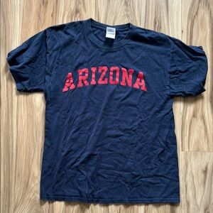 Arizona Jean Company Black Tee with Red Print